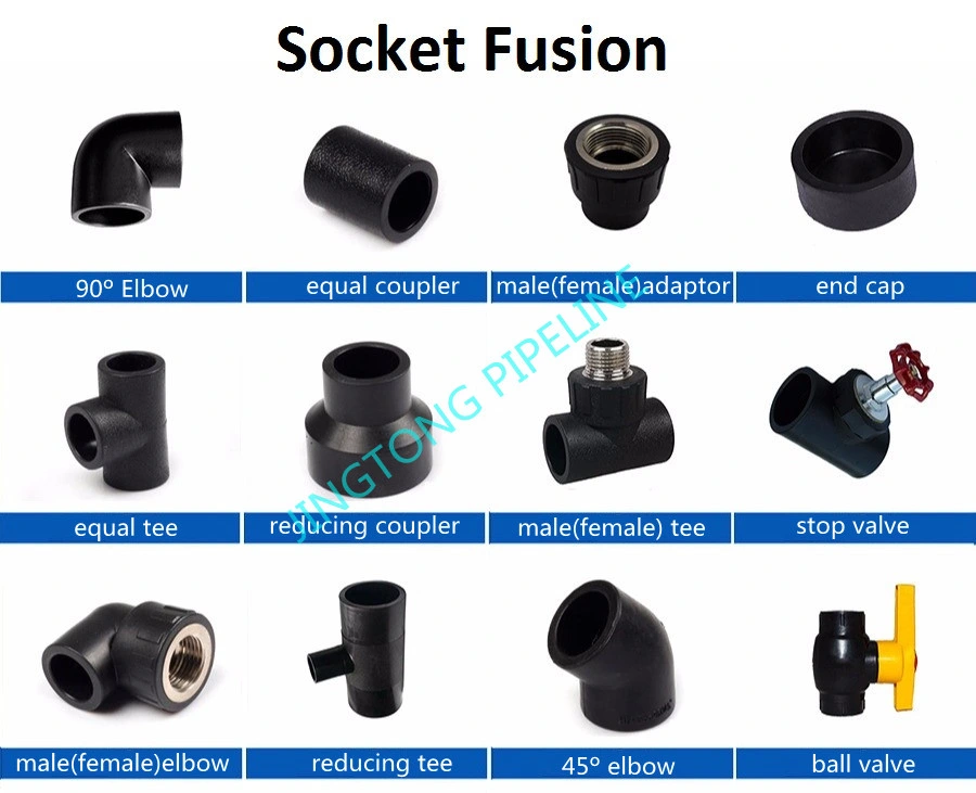 HDPE Fittings PE Accessories Socket Fusion DN20-DN110