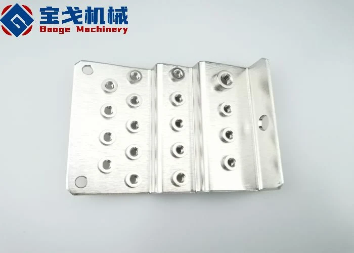 Multi-Bend Perforated Nickel-Plated Custom Copper Bus Bar for Power Product